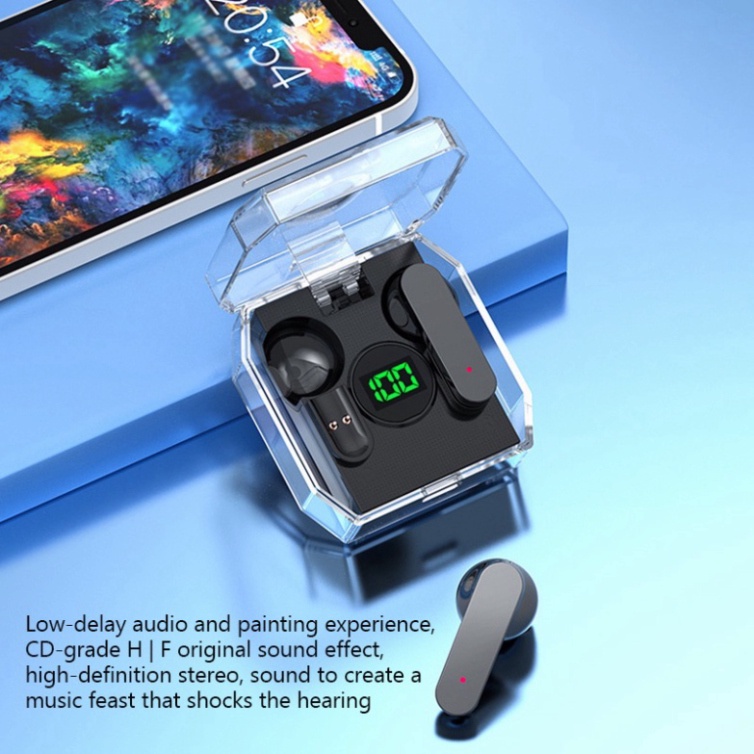 Tai Nghe Nhét Trong K30 TWS Bluetooth 5.3 Không Dây Chống Thấm Nước Điều Khiển Cảm Ứng Màn Hình Kỹ Thuậ HOT HOT