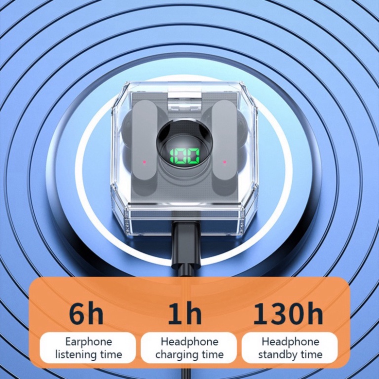 Tai Nghe Nhét Trong K30 TWS Bluetooth 5.3 Không Dây Chống Thấm Nước Điều Khiển Cảm Ứng Màn Hình Kỹ Thuậ HOT HOT