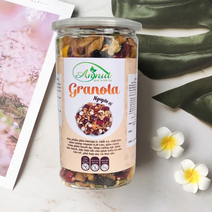 Granola Siêu Hạt ANNUT Cho Người Ăn Kiêng Giảm Cân 500g, Đồ Ăn Vặt Healthy,Thêm Ngũ Cốc, Hoa Quả Sấy, Ăn Sáng Dinh Dưỡng – 6