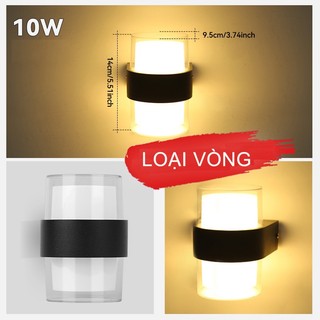 Đèn Led Ngoài Trời Dán Tường Trong Nhà Đèn Tường Trang Trí Nhà Cửa Đèn LED Vuông Tròn Đèn Cho Sân Vườn Hành Lang Cầu Thang