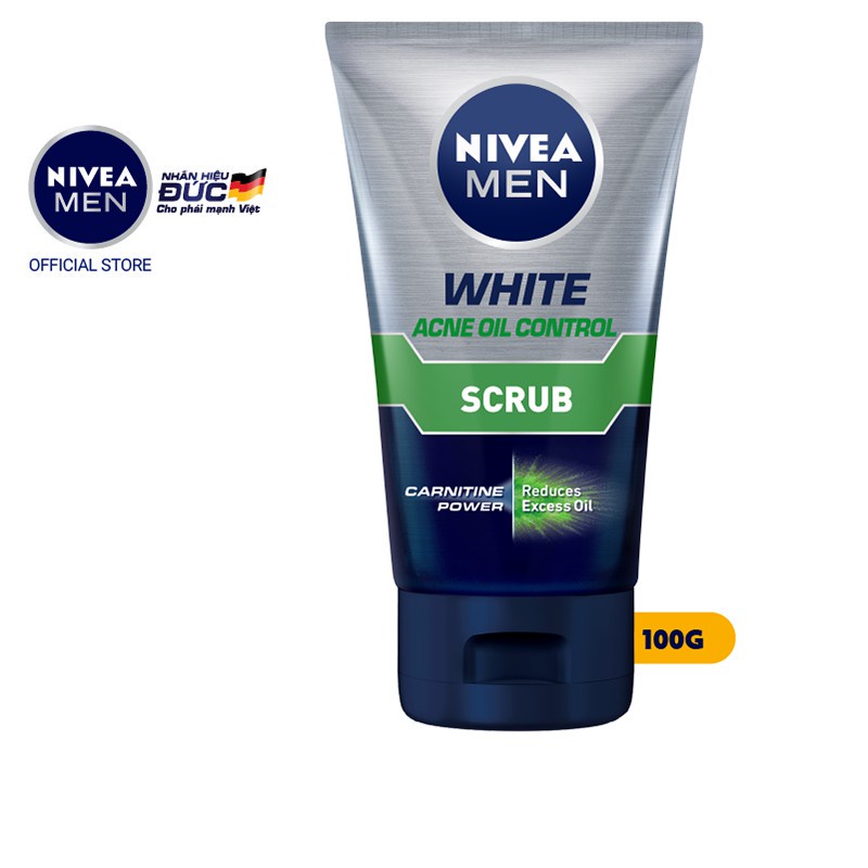 Sữa rửa mặt NIVEA MEN chứa hạt mát-xa kiểm soát nhờn (100g) - 84428