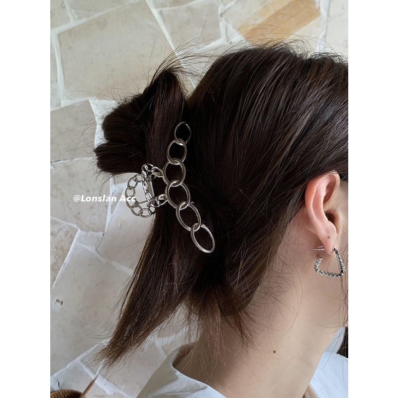 Kẹp Tóc Kim Loại Hình Ngôi Sao / Trái Tim