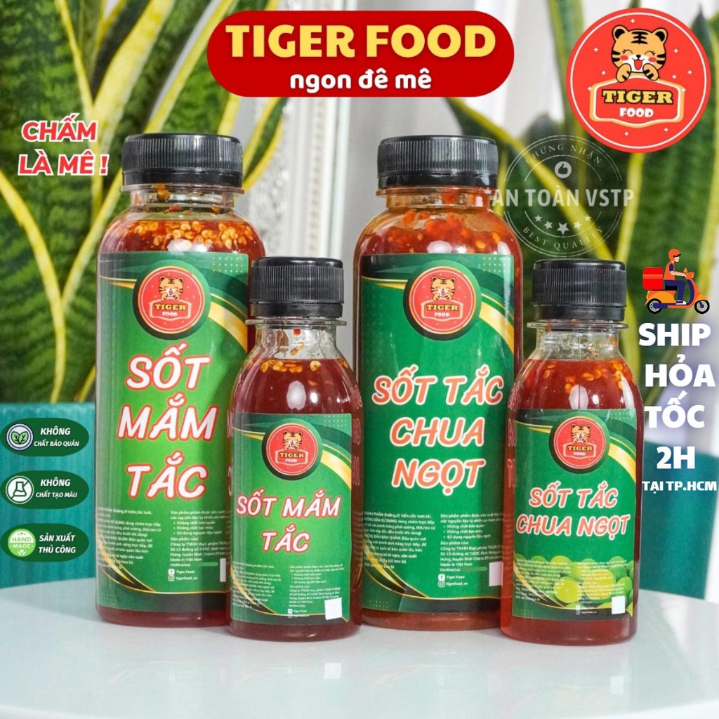 Sốt tắc chua ngọt TIGER FOOD Sốt tắc nhà làm,sốt quất chua cay ngọt dịu thơm phức chấm bánh tráng Tuyệt Hảo