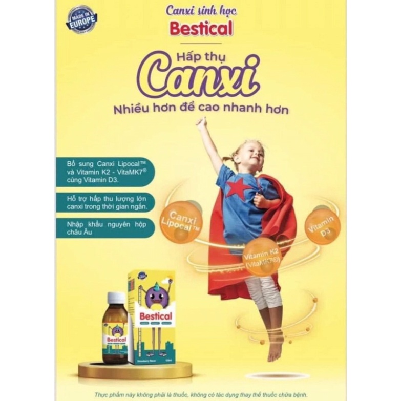 Canxi Sinh Học Bestical Bổ Sung Canxi Và Vitamin D3k2 Giúp Tăng Chiều