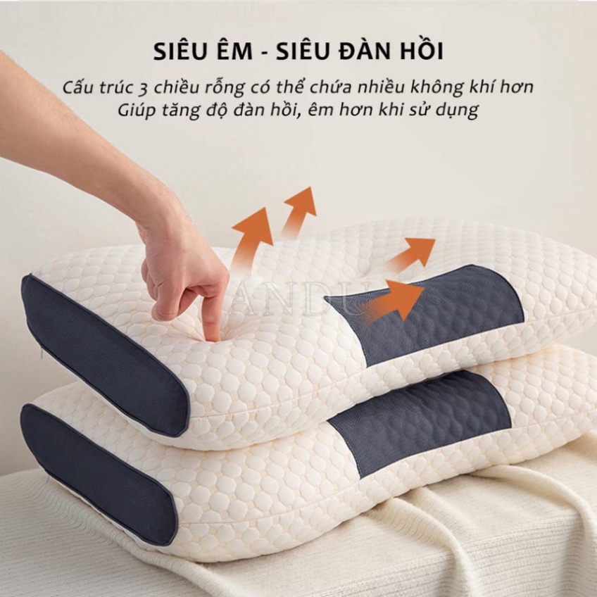 Gối Massage Chống Đau Cổ Vai Gáy Hàng Cao Cấp – Gối Spa Massage Chống Ngáy, Chống Đau Vai Gáy Giúp Ngủ Ngon