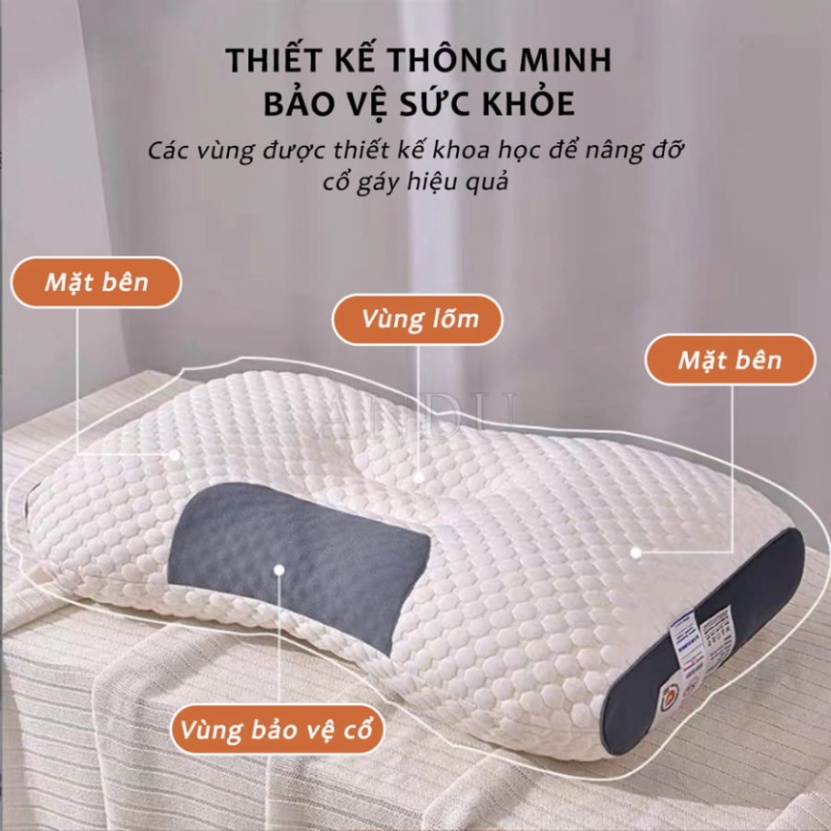 Gối Massage Chống Đau Cổ Vai Gáy Hàng Cao Cấp – Gối Spa Massage Chống Ngáy, Chống Đau Vai Gáy Giúp Ngủ Ngon