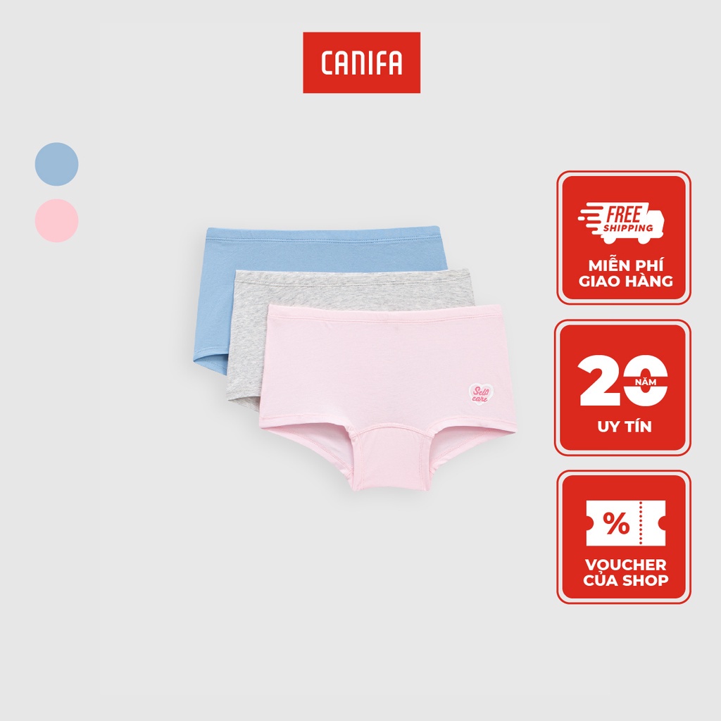 Pack 3 quần lót bé gái tam giác chất cotton CANIFA - 1US23A003