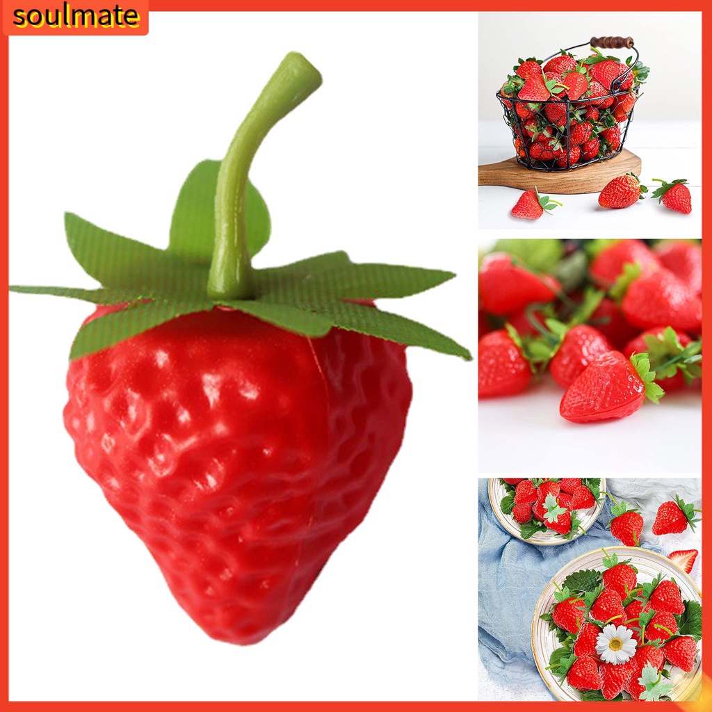 Set 10 Mô Hình Trái Dâu Giả Dùng Làm Đạo Cụ Chụp Ảnh | Shopee Việt Nam