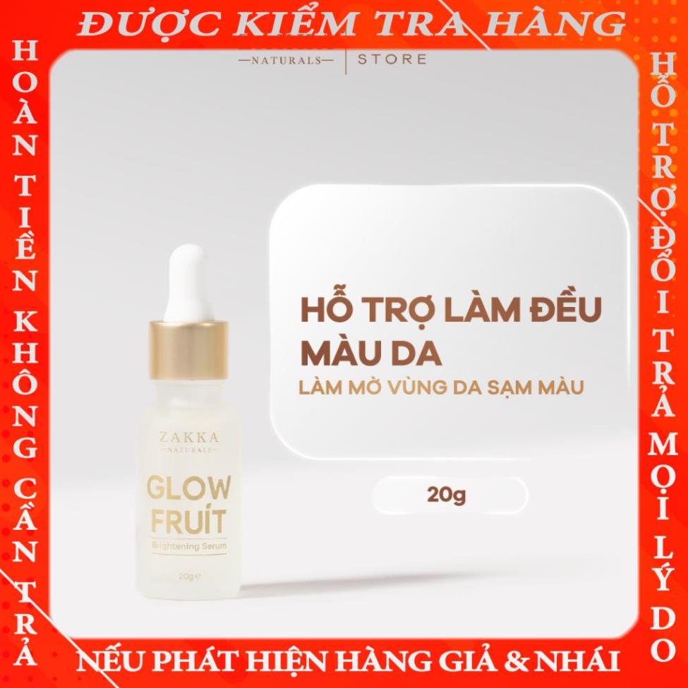 Serum (Tinh Chất) Vitamin C Zakka Naturals Glow Fruit Brightening 20g Shopee Việt Nam