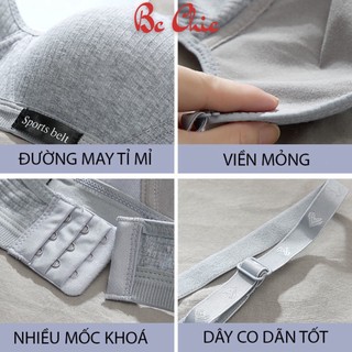 Áo ngực nữ cotton không gọng nâng ngực, áo lót nữ mềm mại thoáng mát tôn vòng 1 gợi cảm A 30 / 138 - BC_CHIC LINGERIE