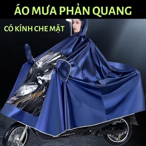 Áo mưa đi xe máy PTLUXURY 1 người và 2 người che phủ toàn thân, kèm kính chắn mưa tiện lợi [ Hàng Tốt ]