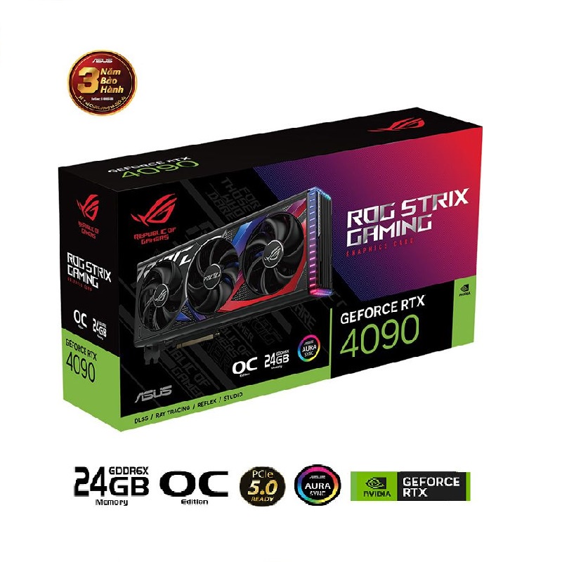 Card màn hình ASUS ROG STRIX RTX 4090 O24G GAMING | Shopee Việt Nam