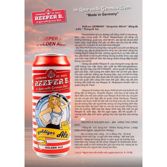 Combo 12 lon Bia REEPER B Đức 500ml lúa mạch - lúa mì | Shopee Việt Nam
