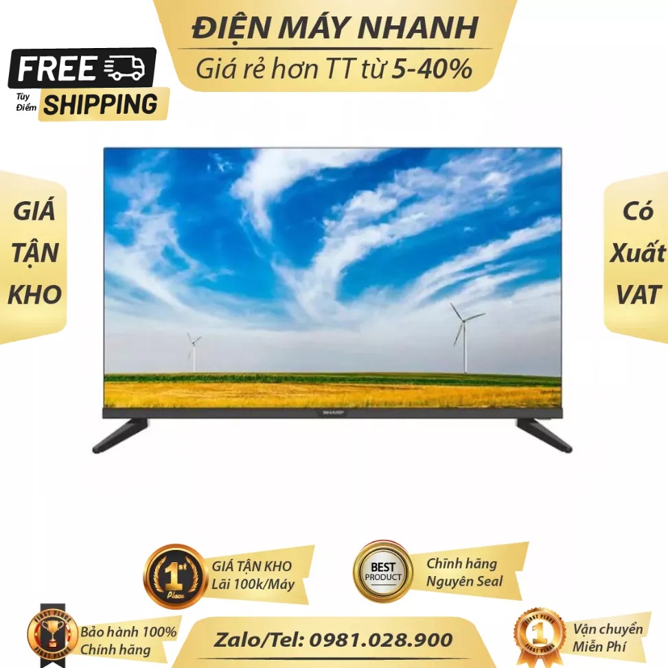 Smart Tivi Sharp 32 Inch 2t C32ce1x Hd Chính Hãng Bh24 Tháng Tại Nhà Toàn Quốc Mới 220v 7844