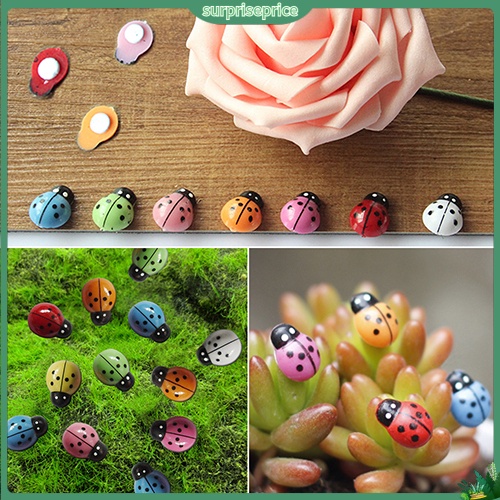 Set 100 Đồ trang trí Bọ Rùa 3D Mini Bằng Nhựa Dùng Trang Trí Tiểu Cảnh ...