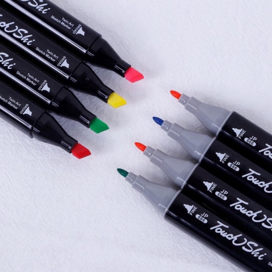 Tặng 3 cây Bút Màu Dạ Marker 48 Cây Touch tặng kèm túi - Hộp Bút Dạ 48 Cây Cực Kỳ Tiện Lợi
