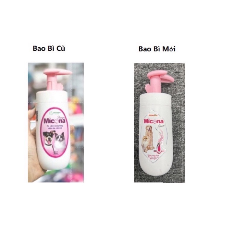 Sữa Tắm Chữa Nấm Da Viêm Da Vảy Gầu Cho Chó Mèo Vemedim Micona Shampoo (Chai 200ml)