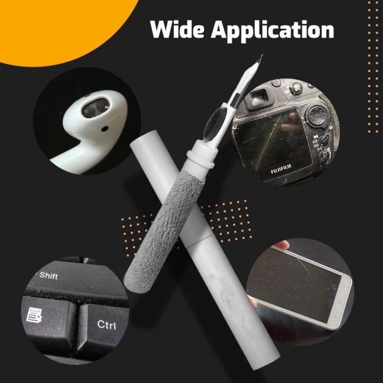 Bút Vệ Sinh AirPods 3in1 – Làm Sạch Tai Nghe, Điện Thoại, Bàn Phím - ảnh 9