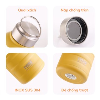 Bình giữ nhiệt Tyeso Larva 750-1000ml Fan House bình nước giữ nhiệt chính hãng inox 304 cao cấp
