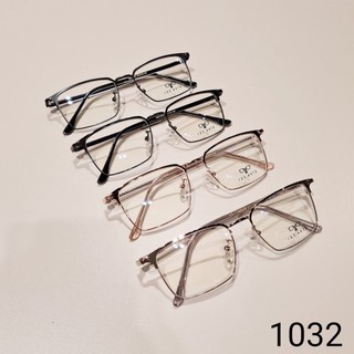 Gọng kính nam nữ kim loại mắt vuông thanh mảnh nhẹ nhàng màu sắc thời trang 1032