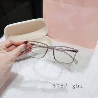 Kính cận gọng thời trang nam nữ 8087 gọng dẻo có thể thay lắp mắt cận