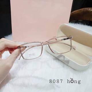 Kính cận gọng thời trang nam nữ 8087 gọng dẻo có thể thay lắp mắt cận