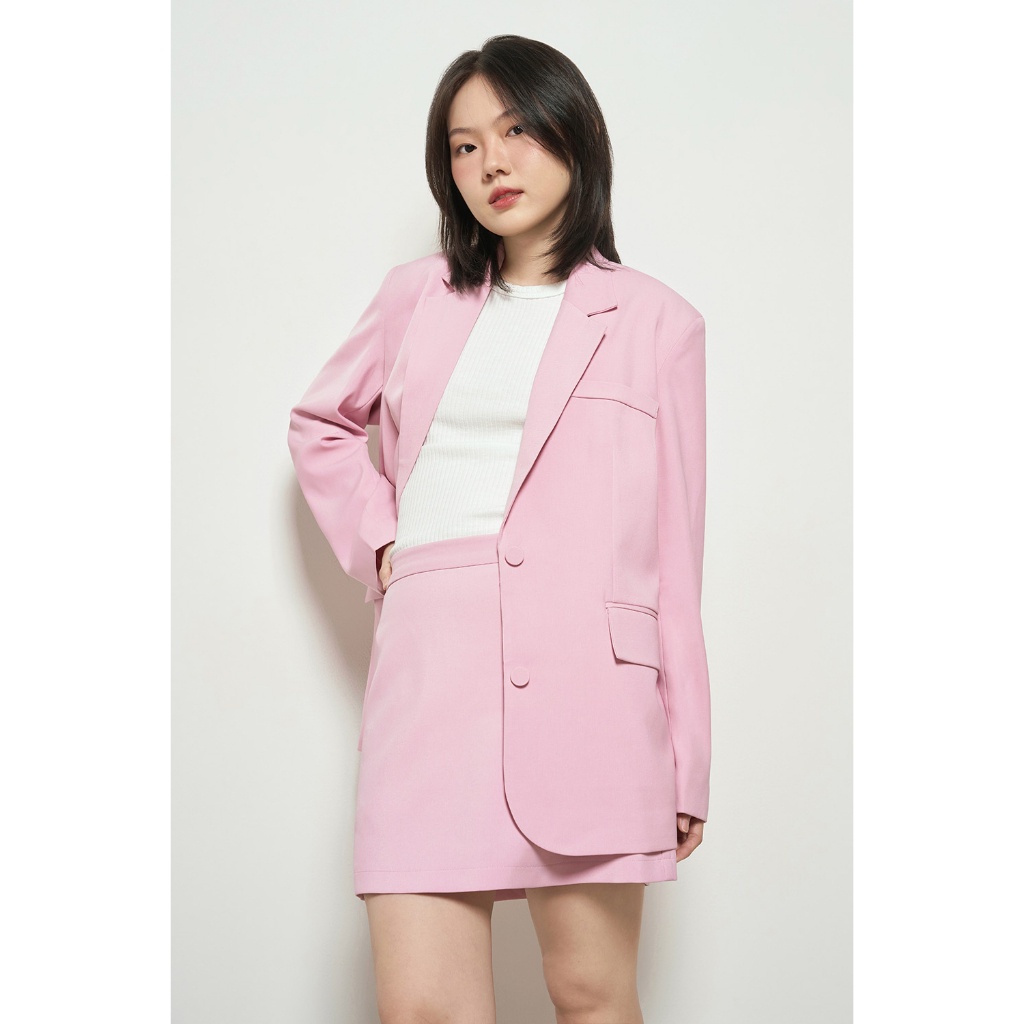 DOTTIE - Áo vest dáng rộng cài khuy - Hồng da - T0700 | Shopee Việt Nam