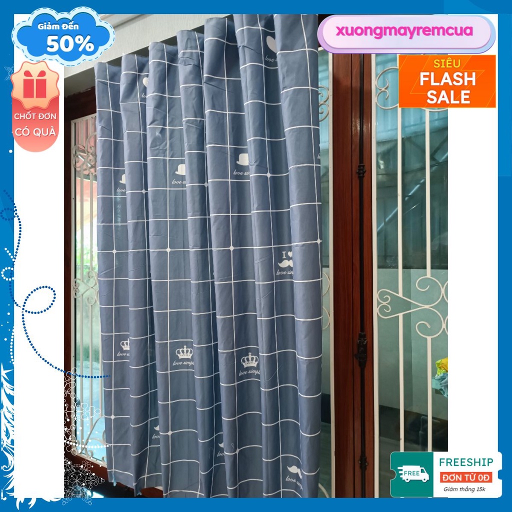 Rido Rèm Cửa Ngăn Phòng Che Nắng Vải Cotton Poly,Kích Thước ngang 1m ...