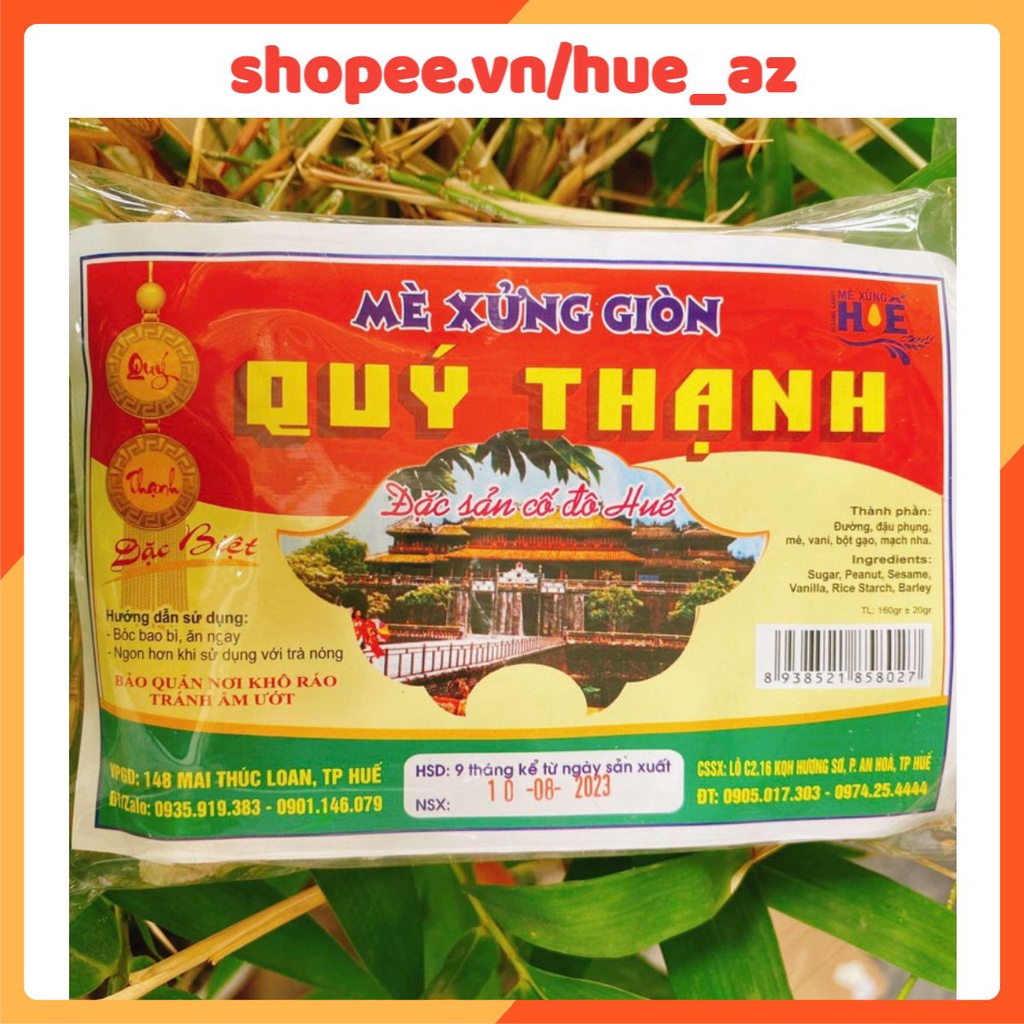 Mè Xửng Giòn Quý Thạnh 160g - Đặc Sản Huế