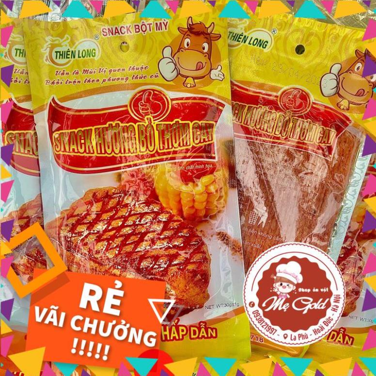 43 Snack hương bò thơm cay, sườn bò miếng Thiên Long (gói 30g) | Shopee ...