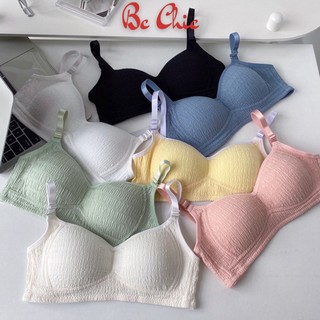 Áo Lót Nữ VECYLA, Áo Ngực Nữ, Bra Chất Cotton Nâng Ngực Mút Mỏng, Áo Ngực Không Gọng Thoáng Mát Tôn Vòng 1- 132/ 138