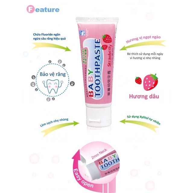 Ảnh Kem đánh răng trẻ em Ku.Ku Duckbill cho bé trên 6 tháng KU1052, KU1087, KU1099 (tuýp 50g) 3