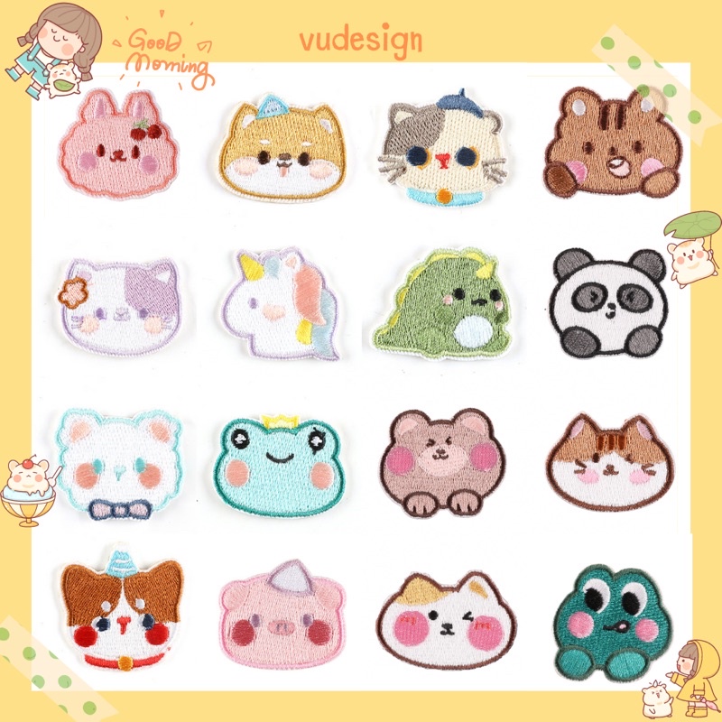 Sticker Dán Vải, Sticker Ủi Thêu Quần Áo, Balo Hình Con Vật Dễ Thương ...