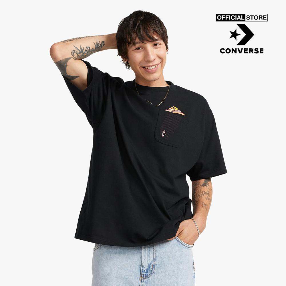 Áo thun nam Converse cổ tròn tay ngắn Novelty Cloud Pocket 25038-A02-0050 BLACK