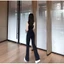 Quần legging loe UMI nâng V3 gen bụng dáng dài 97-100cm