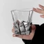 Ice cube ly rượu ly thủy tinh nước ly rượu whisky