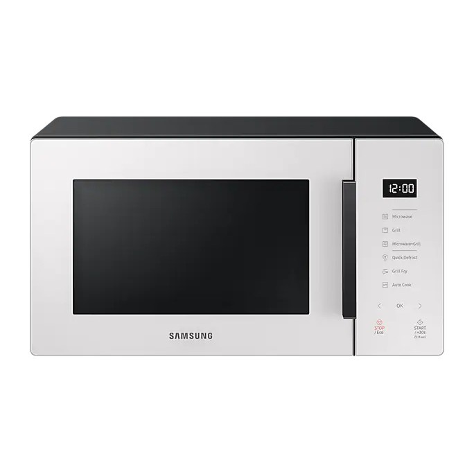 Lò Vi Sóng Samsung Bespoke 23L MG23T5018CE/SV - Chế Độ Chiên Nướng Không Dầu Grill Fry, màu Trắng