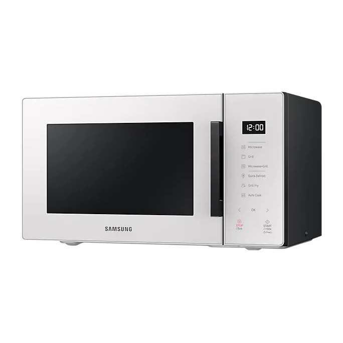 Lò Vi Sóng Samsung Bespoke 23L MG23T5018CE/SV - Chế Độ Chiên Nướng Không Dầu Grill Fry, màu Trắng