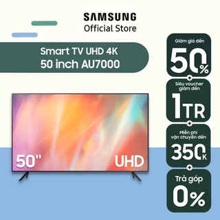 Smart Tivi Samsung 4K UHD 50 Inch UA50AU7000KXXV - Miễn Phí Lắp Đặt