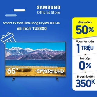 Smart Tivi Samsung Màn Hình Cong 4K 65 inch UA65TU8300KXXV - Miễn phí lắp đặt