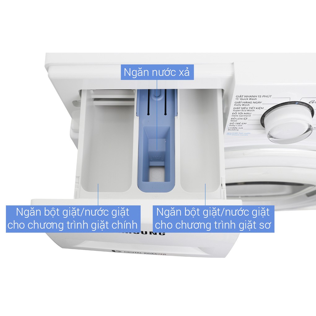 Miễn phí công lắp đặt_Máy giặt Samsung AddWash Inverter 8 kg WW80K52E0WW/SV | Shopee Việt Nam
