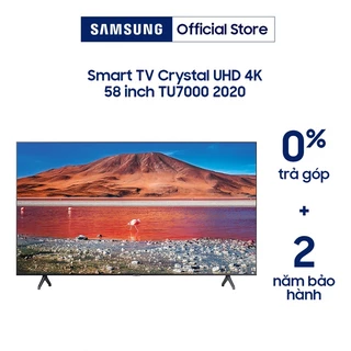 Miễn phí lắp đặt_ Smart Tivi 4K UHD Samsung 58 inch UA58TU7000KXXV