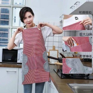 Tạp Dề Chống Thấm Kèm Khăn Lau Tay 2 Bên – Tạp Dề Chống Dầu | Tạp Dề Nhà Bếp Đa Năng Có Túi