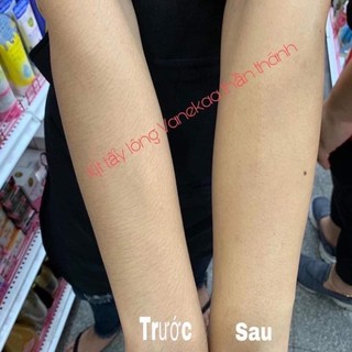 Kem Tẩy Lông Vanekaa Thái Lan Cho Da Nhạy Cảm Từ Thiên Nhiên Wax lông 120ml CHE TÊN
