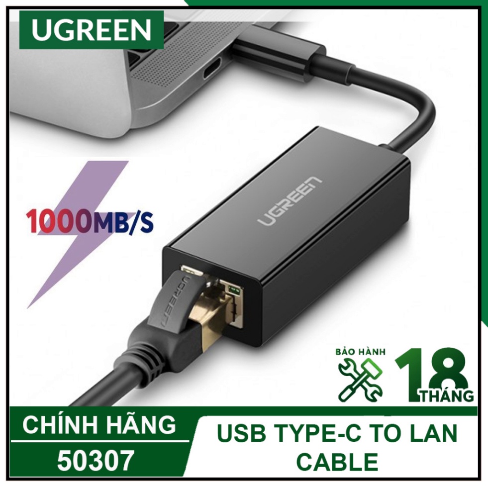 Cáp Chuyển USB Type-C sang Lan Gigabit Ugreen 50307 50737 vận tốc ...