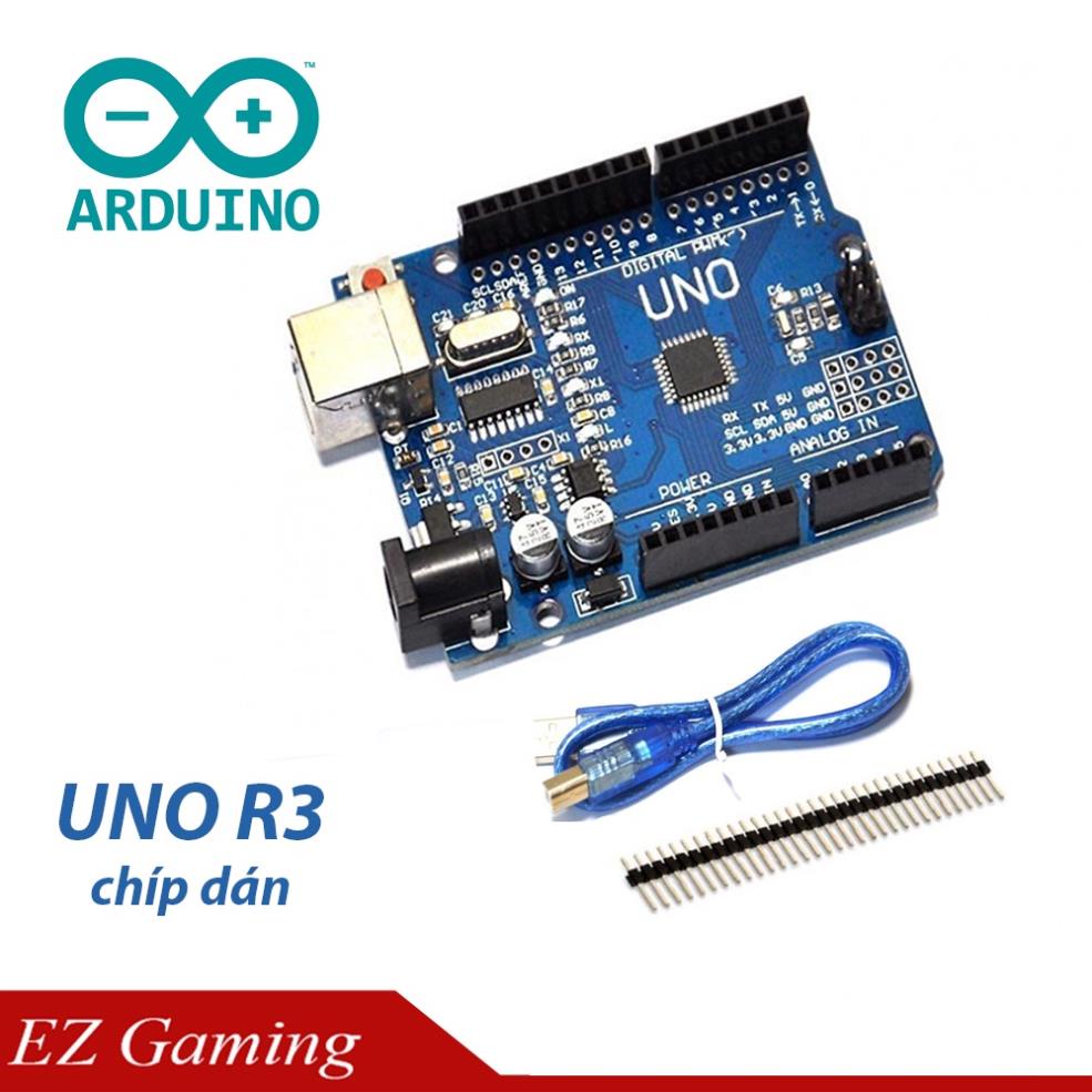 Mạch Arduino Uno R3 phiên bản SMD (Chíp dán) ATmega328P-AU , chíp nạp ...