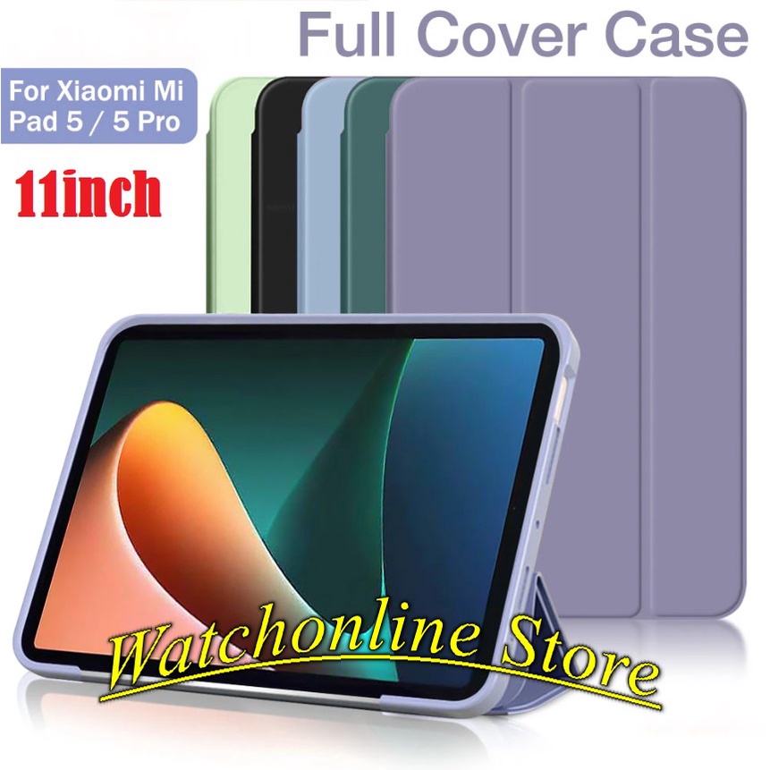 A-BEAUTY Custodia Per Xiaomi Pad 5/5 Pro 11” – Trasparente Con Portapenna, Antiurto, Supporto Y-fold 6-in-1 E Auto Sleep/wake (lilla) - 2