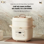Combo Nồi Nấu Cháo Chậm BEAR 1.6L NNC16 & Máy Xay Ăn Dặm 6 Lưỡi D02Q1 Nồi Nấu Chậm Nồi Chưng Yến Hấp Hầm Cách Thuỷ — ảnh 2