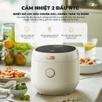 Nồi Cơm Điện Tử Bear Lòng Nồi 6 Lớp Đa Năng Nấu Cơm Nấu Cháo Hầm Hấp Hâm Nóng Hẹn Giờ Lòng Nồi 1.2L SB-NC30B — ảnh 3