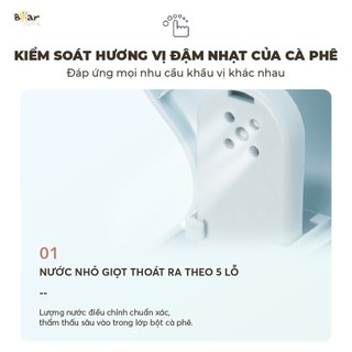 ( HCM HỎA TỐC 2H ) Máy Pha Cà Phê Bear SB-CF06A, Dung Tích 600ml, Chiết Xuất Nhỏ Giọt, Có Tự Động Vào Chế Độ Giữ Nhiệt